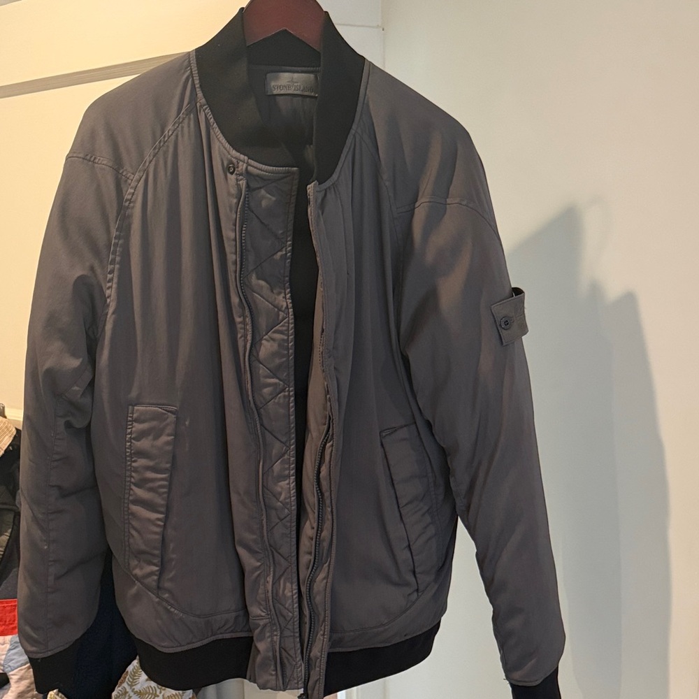 Stone Island Charcoal Bomber Jacket